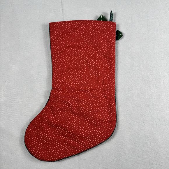 VTG 1990s Lot of 3 Quilted Patchwork Christmas Stockings 19” Angel Snowman Read - Picture 5 of 11